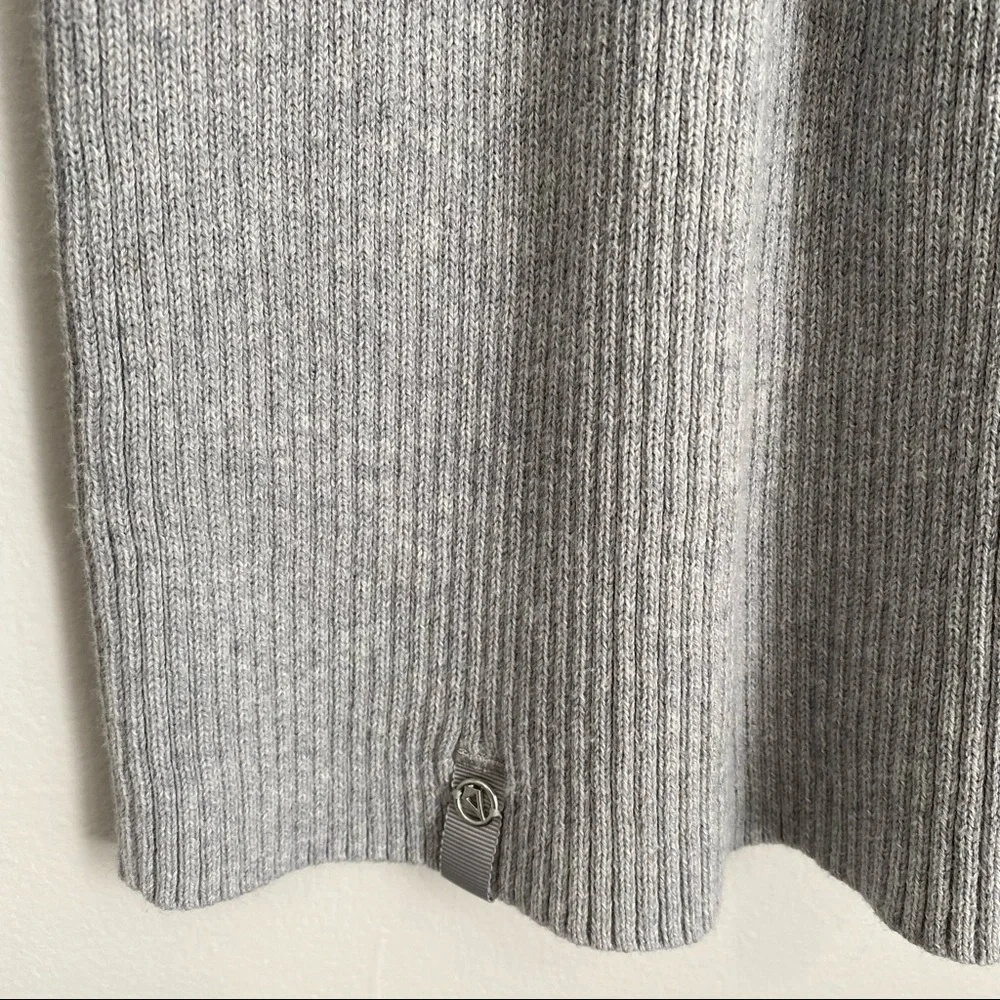 IVIVVA Girls 12 Solid Gray Top of The Whirl Long Sleeve Knit Sweater Dress X9